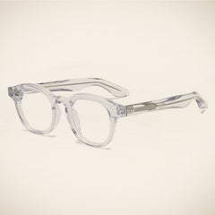 Fylmer Retro Acetate Glasses Frame Oval Frames Southood Clear
