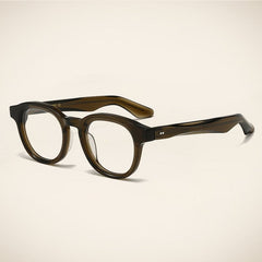Fylmer Retro Acetate Glasses Frame Oval Frames Southood Olive