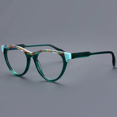Gabbie Cat Eye Acetate Frame Cat Eye Frames Southood Green