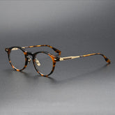 Gabe Acetate Titanium Glasses Frame Round Frames Southood Leopard