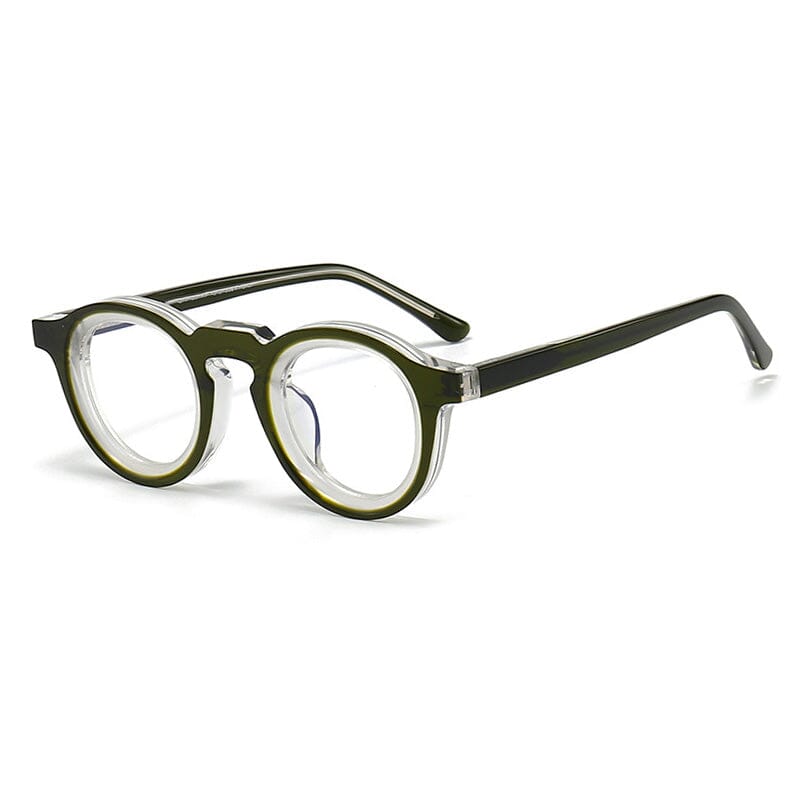 Gail Acetate Glasses Frame Round Frames Southood Green
