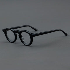 Gail Retro Round Acetate Glasses Frame Round Frames Southood Black