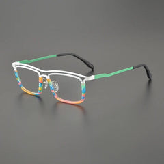 Garnet Rectangle Titanium Glasses Frame Rectangle Frames Southood 