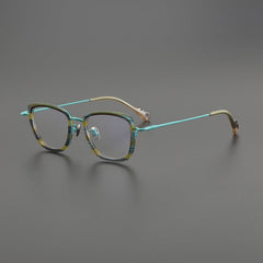 Genki Vintage Rectangle Glasses Frame Rectangle Frames Southood Blue