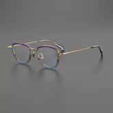 Genki Vintage Rectangle Glasses Frame Rectangle Frames Southood Purple Blue