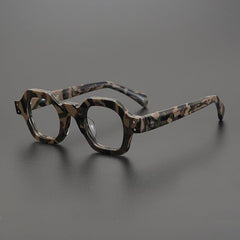 Gian Retro Acetate Glasses Frame Geometric Frames Southood Camouflage