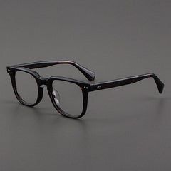Gian Retro Acetate Glasses Frame Rectangle Frames Southood Leopard