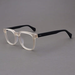 Gian Retro Acetate Glasses Frame Rectangle Frames Southood Matte Yellow Black