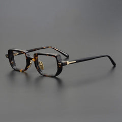 Gibbon Retro Rectangle Glasses Frame Rectangle Frames Southood Leopard