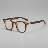 Gino TR90 Vintage Eyeglasses Frame Rectangle Frames Southood Leopard