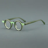 Giusy Round Acetate Eyeglasses Frame Round Frames Southood Green
