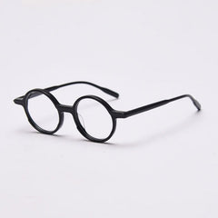Glen Round Vintage Acetate Optical Glasses Frame Round Frames Southood C1Black