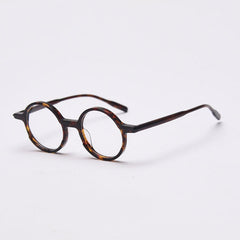 Glen Round Vintage Acetate Optical Glasses Frame Round Frames Southood C2Leopard