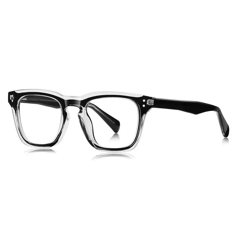 Graye Retro Square TR90 Glasses Frame Rectangle Frames Southood Black