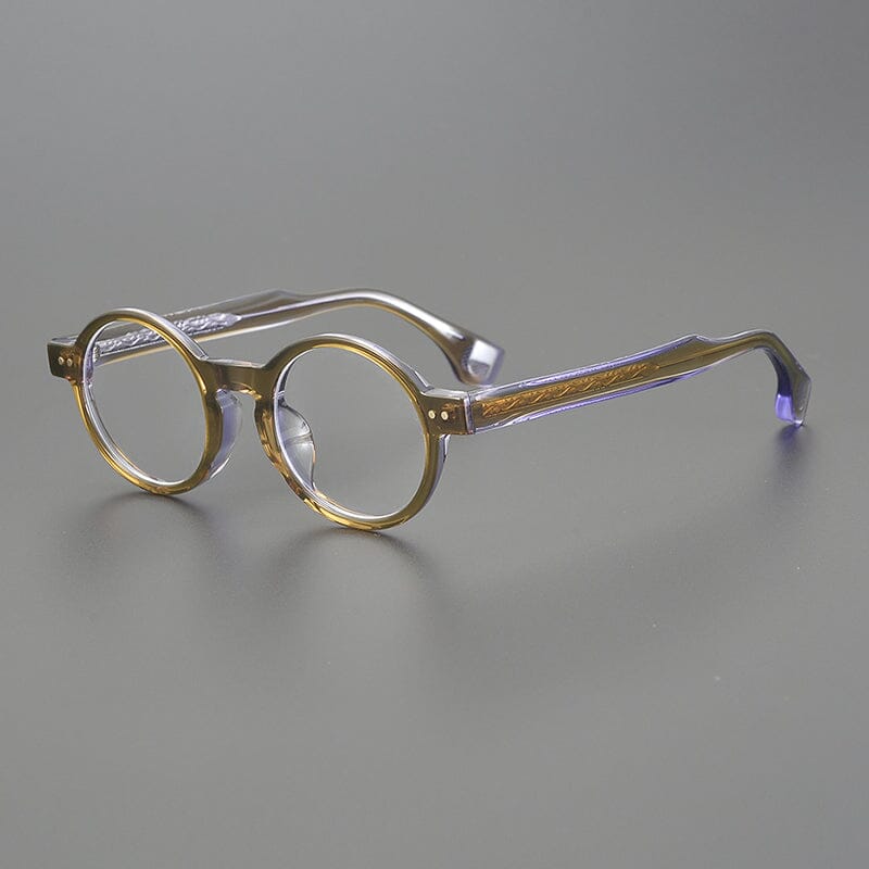 Gus Round Acetate Glasses Frame Round Frames Southood Green