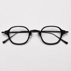 Hale Vintage Rectangle Glasses Frame Rectangle Frames Southood Black