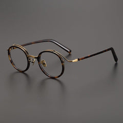Hank Premium Series Vintage Acetate Round Glasses Frame Round Frames Southood Bronze