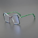 Harper Acetate Geometric Glasses Frame Geometric Frames Southood Green