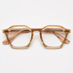 Hayden Polygon TR90 Vintage Eyeglass Frame Geometric Frames Southood Tea