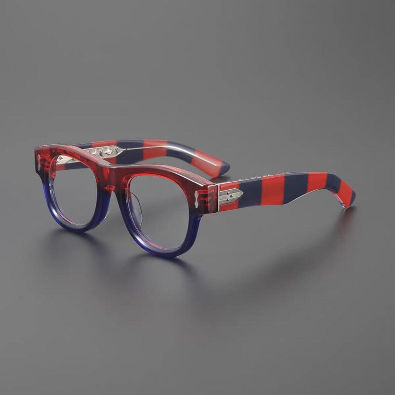 Hayes Vintage Acetate Glasses Frame Rectangle Frames Southood Red