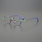 Hearne Polygon Titanium Glasses Frame Geometric Frames Southood Purple Green