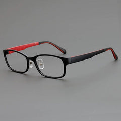 Henry Square TR90 Glasses Frame Rectangle Frames Southood Black Red