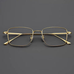 Holden Ultra Light Titanium Eyeglasses Frame Rectangle Frames Southood Gold