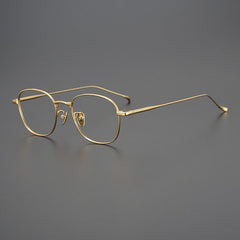 Holden Ultra Light Titanium Eyeglasses Frame Rectangle Frames Southood Gold