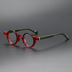 Holmes Retro Acetate Glasses Frame Round Frames Southood Red