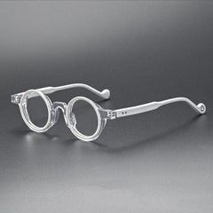 Holmes Retro Acetate Glasses Frame Round Frames Southood White
