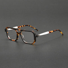 Hong Retro Acetate Optical Glasses Frame Aviator Frames Southood Leopard
