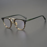 Hugh Retro Titanium Beam Glasses Frame Rectangle Frames Southood Yellow Stripe