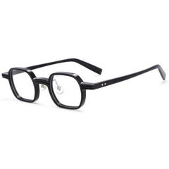 Ian Small Square Acetate Optical Glasses Frame Rectangle Frames Southood Black