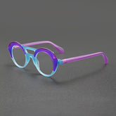 Idris Retro Acetate Glasses Frame Aviator Frames Southood Purple Blue