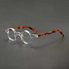 Jain Unique Acetate Glasses Frame Geometric Frames Southood Clear Leopard