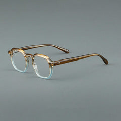 Jakub Vintage Acetate Glasses Frame Geometric Frames Southood Tea Blue