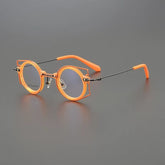 Jamal Colorful Titanium Glasses Frame Geometric Frames Southood Orange