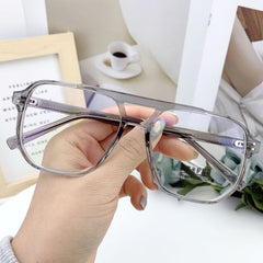 Janice Vintage Glasses Frame Geometric Frames Southood C3 grey clear