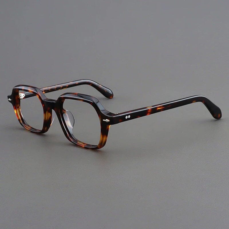 Janus Retro Acetate Glasses Frame Rectangle Frames Southood leopard