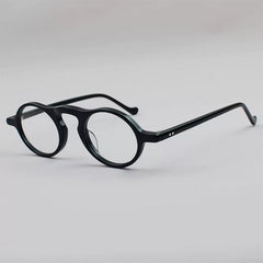 Jared Retro Acetate Glasses Frame Oval Frames Southood Black