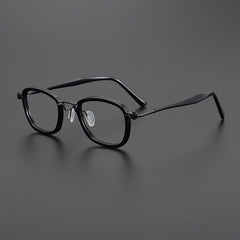 Jarvis Acetate Square Glasses Frame Rectangle Frames Southood Black