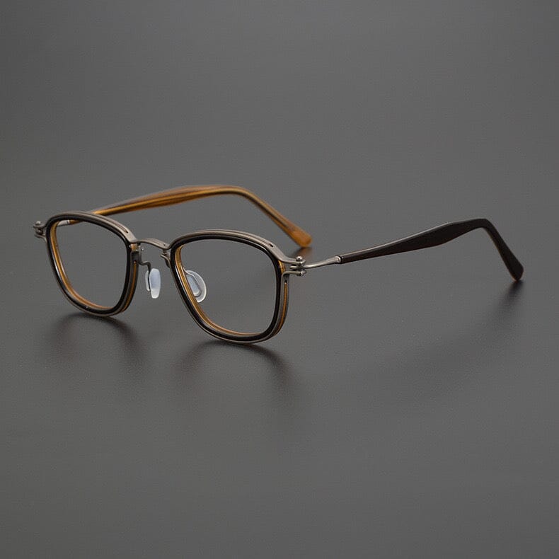 Jarvis Acetate Square Glasses Frame Rectangle Frames Southood Brown