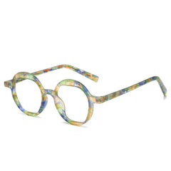 Jensen Fashion Round Glasses Frame Round Frames Southood Green Floral