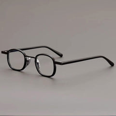 Jeter Acetate Alloy Glasses Frame Rectangle Frames Southood Black