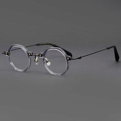 Jhon Retro Colorful Glasses Frame Round Frames Southood Grey