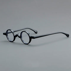 Jim Small Round Acetate Glasses Frame Round Frames Southood Black