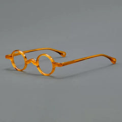 Jim Small Round Acetate Glasses Frame Round Frames Southood Orange Stripe
