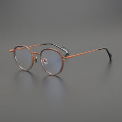 Jin Vintage Round Glasses Frame Round Frames Southood Orange Grey