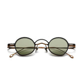JJ Round Titanium Glasses Frame With Magnetic Sunglasses Clips Round Frames Southood Bronze