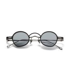 JJ Round Titanium Glasses Frame With Magnetic Sunglasses Clips Round Frames Southood Light Gun